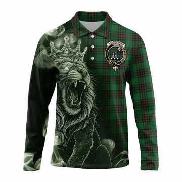 Anstruther Tartan Long Sleeve Polo Shirt Roaring Lion Heritage