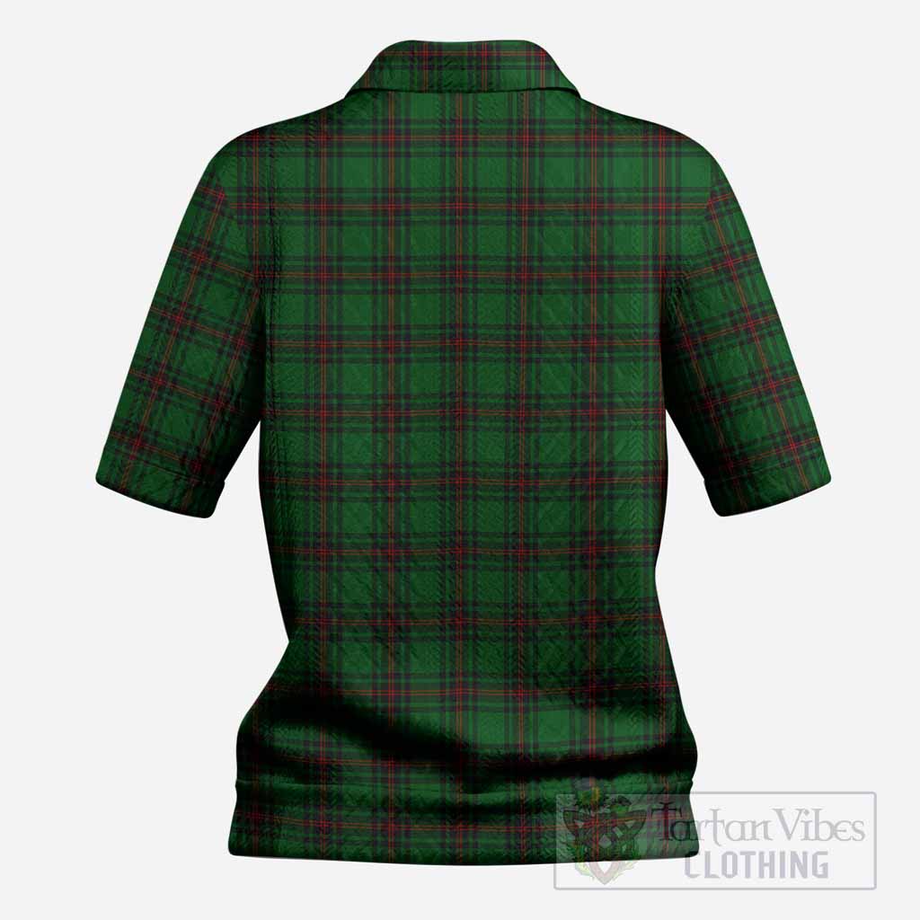 Anstruther Tartan Women’s Polo Sweater Top