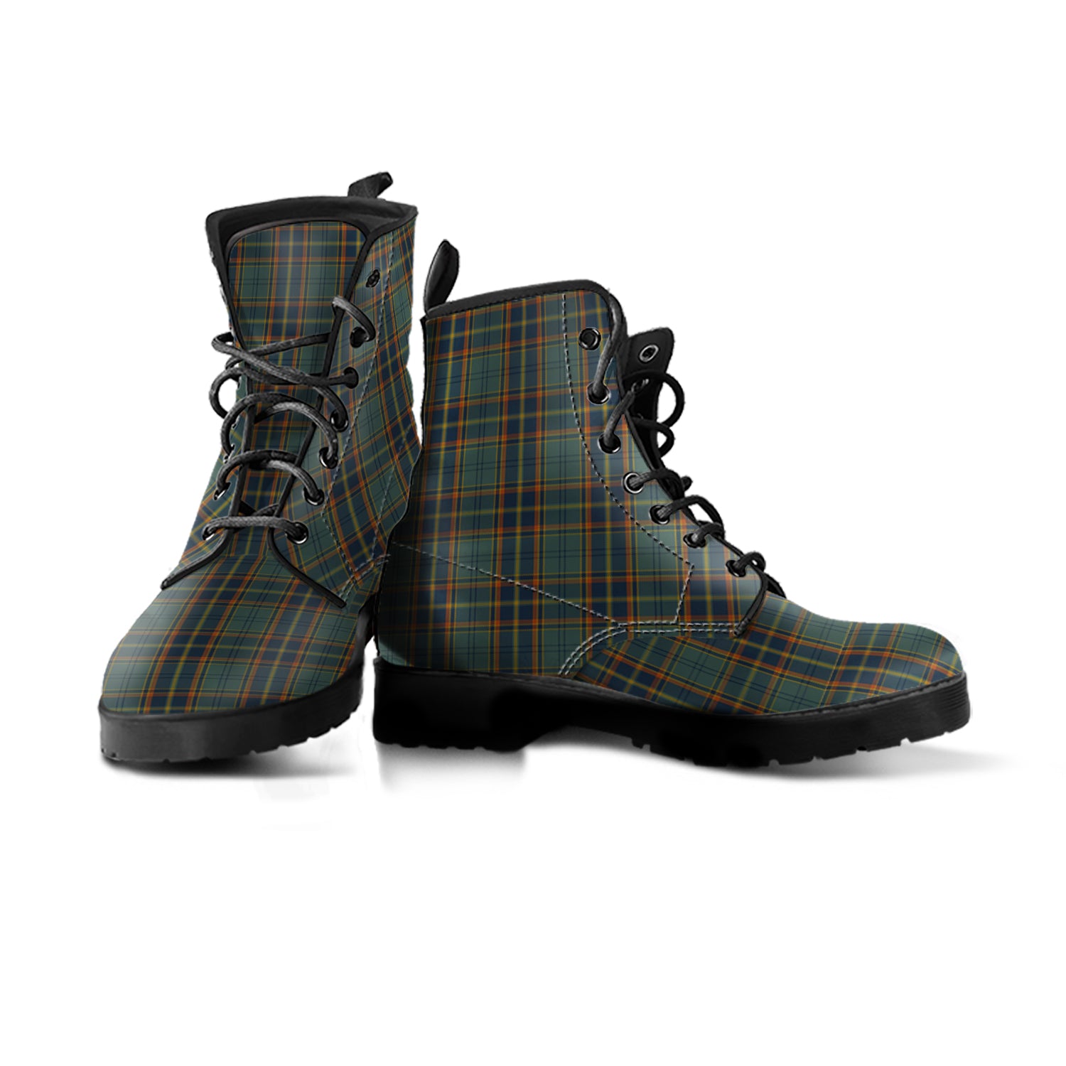 Antrim County Ireland Tartan Leather Boots Men' Boots - Tartan Vibes Clothing