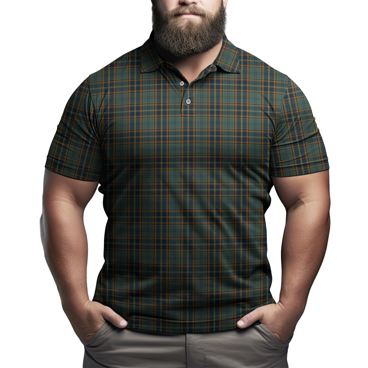 Antrim County Ireland Tartan Mens Polo Shirt - Tartanvibesclothing