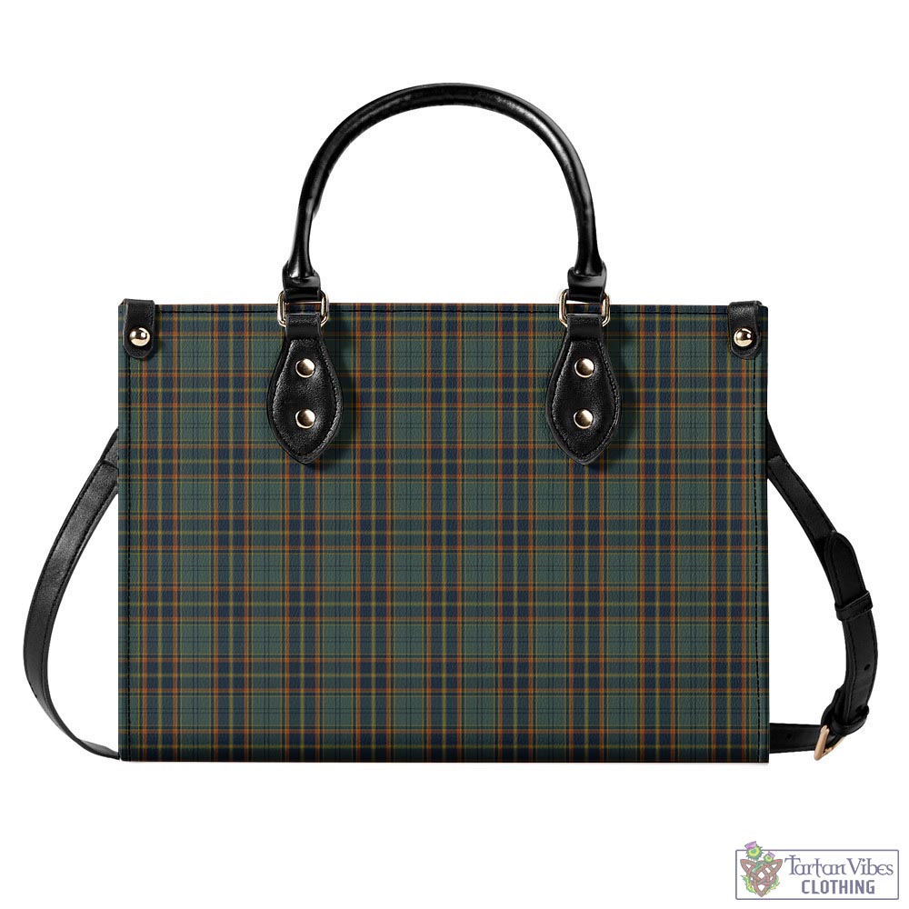 Antrim County Ireland Tartan Luxury Leather Handbags L - Tartan Vibes Clothing