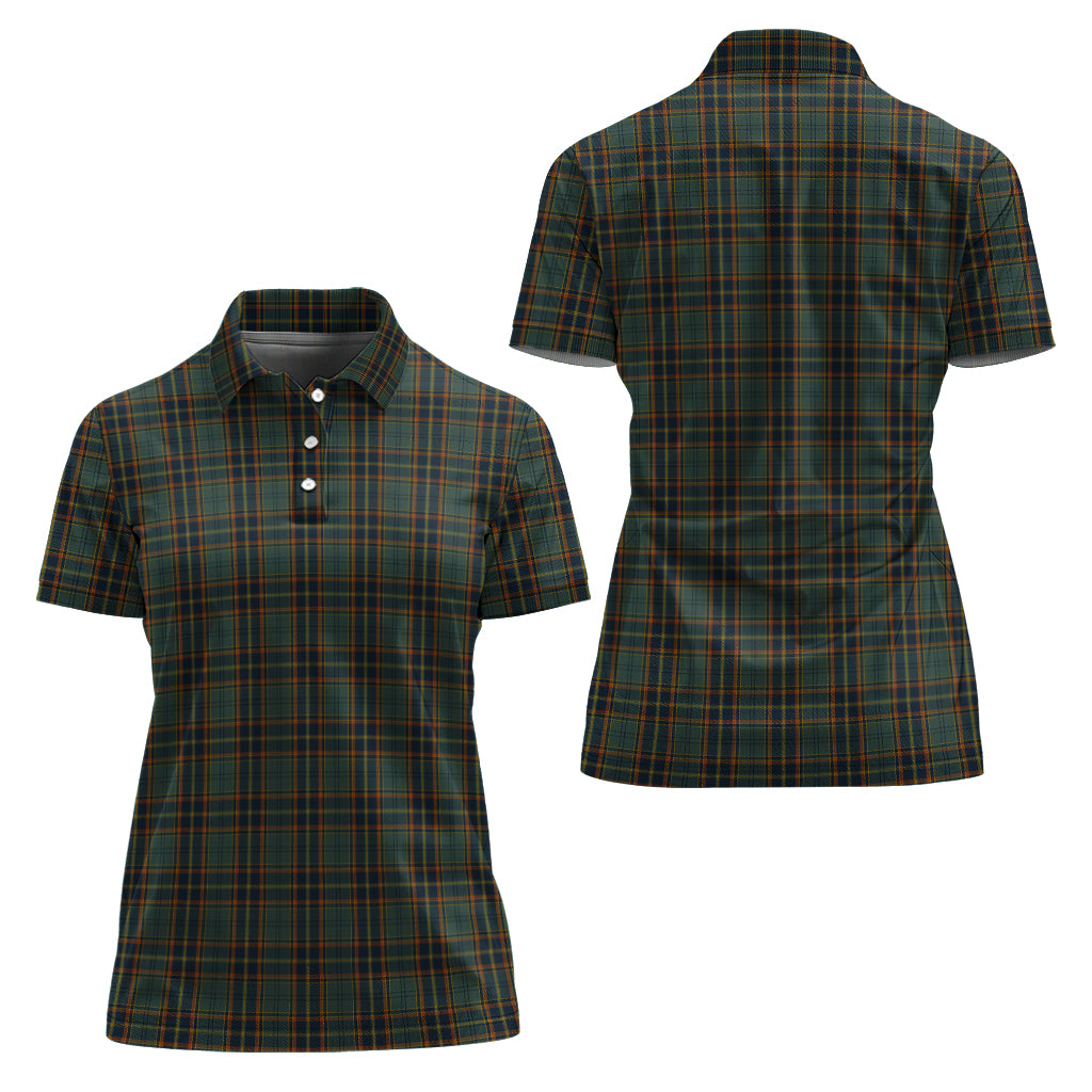 Antrim County Ireland Tartan Polo Shirt For Women Women - Tartan Vibes Clothing