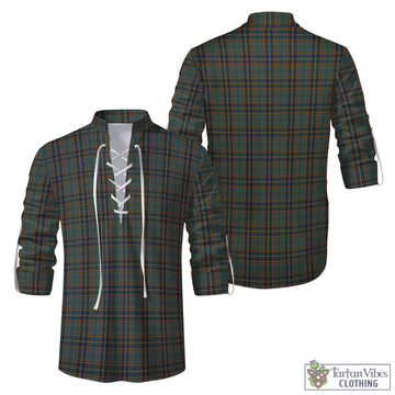 Antrim County Ireland Tartan Men's Scottish Traditional Jacobite Ghillie Kilt Shirt