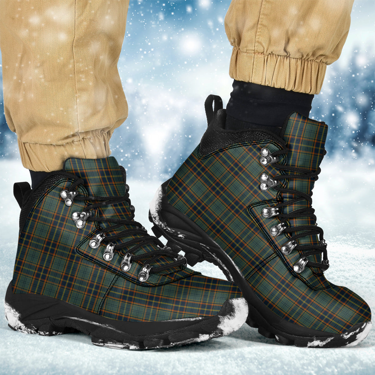 Antrim County Ireland Tartan Alpine Boots Men's Boots - Tartan Vibes Clothing