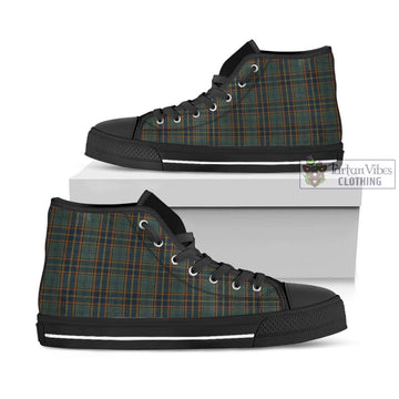 Tartan Vibes Clothing Antrim County Ireland Tartan High Top Shoes