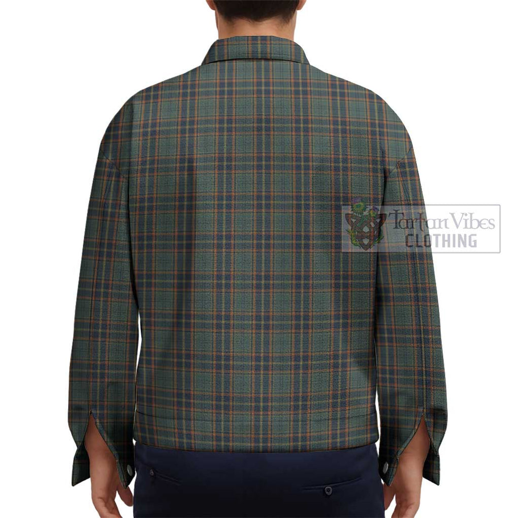 Antrim County Ireland Tartan Unisex Lapel Cotton Jacket - Tartan Vibes Clothing