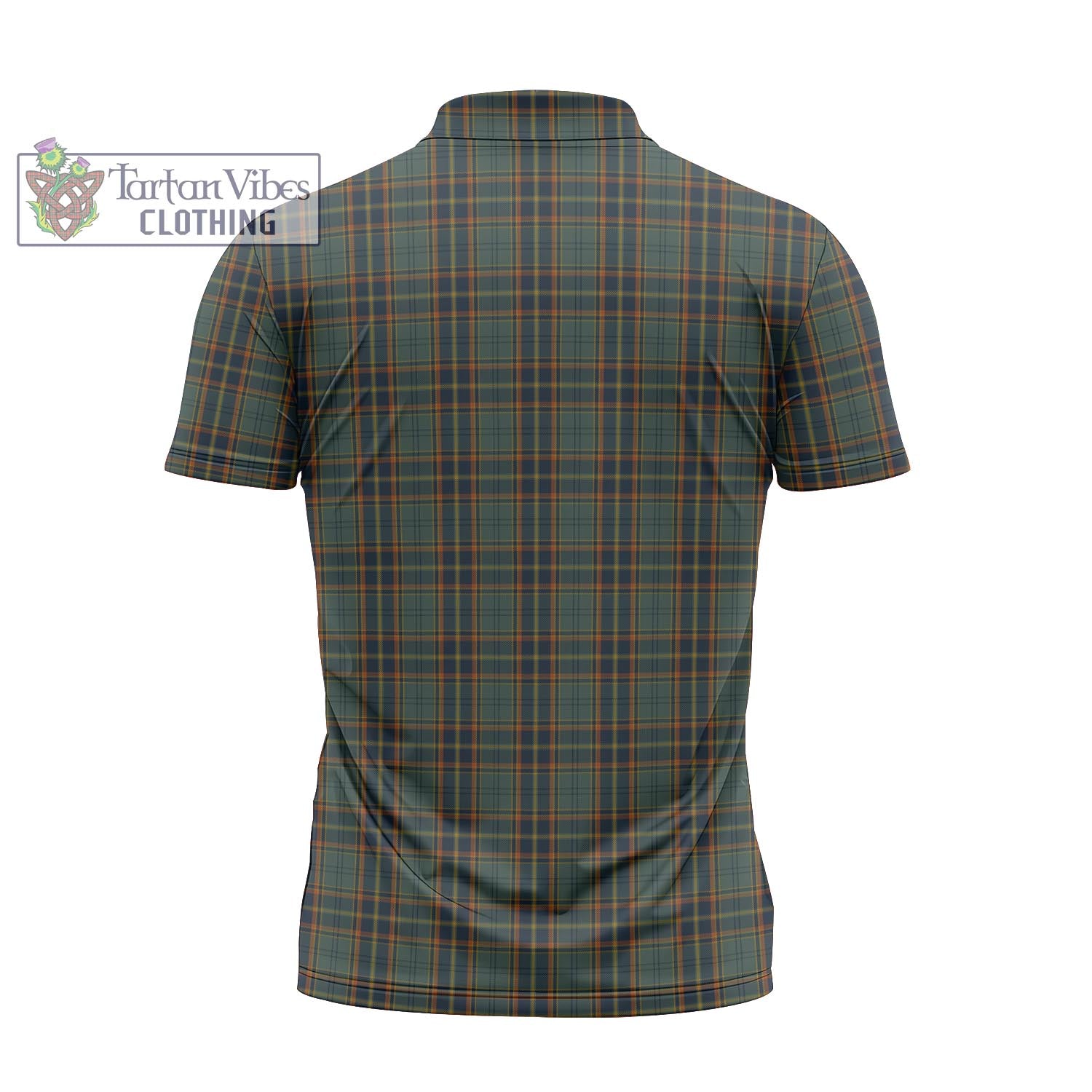 Antrim County Ireland Tartan Zipper Polo Shirt - Tartan Vibes Clothing