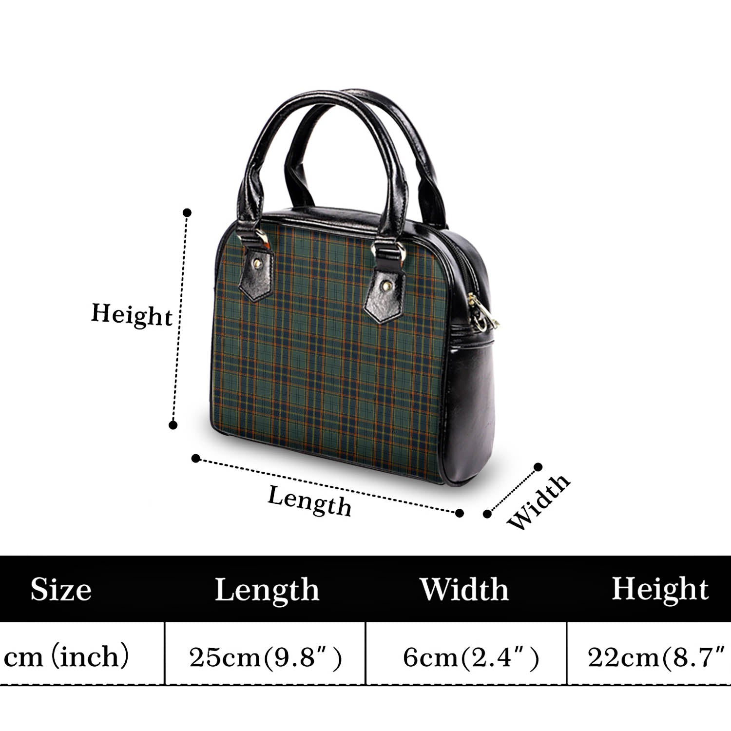 Antrim County Ireland Tartan Shoulder Handbags - Tartan Vibes Clothing