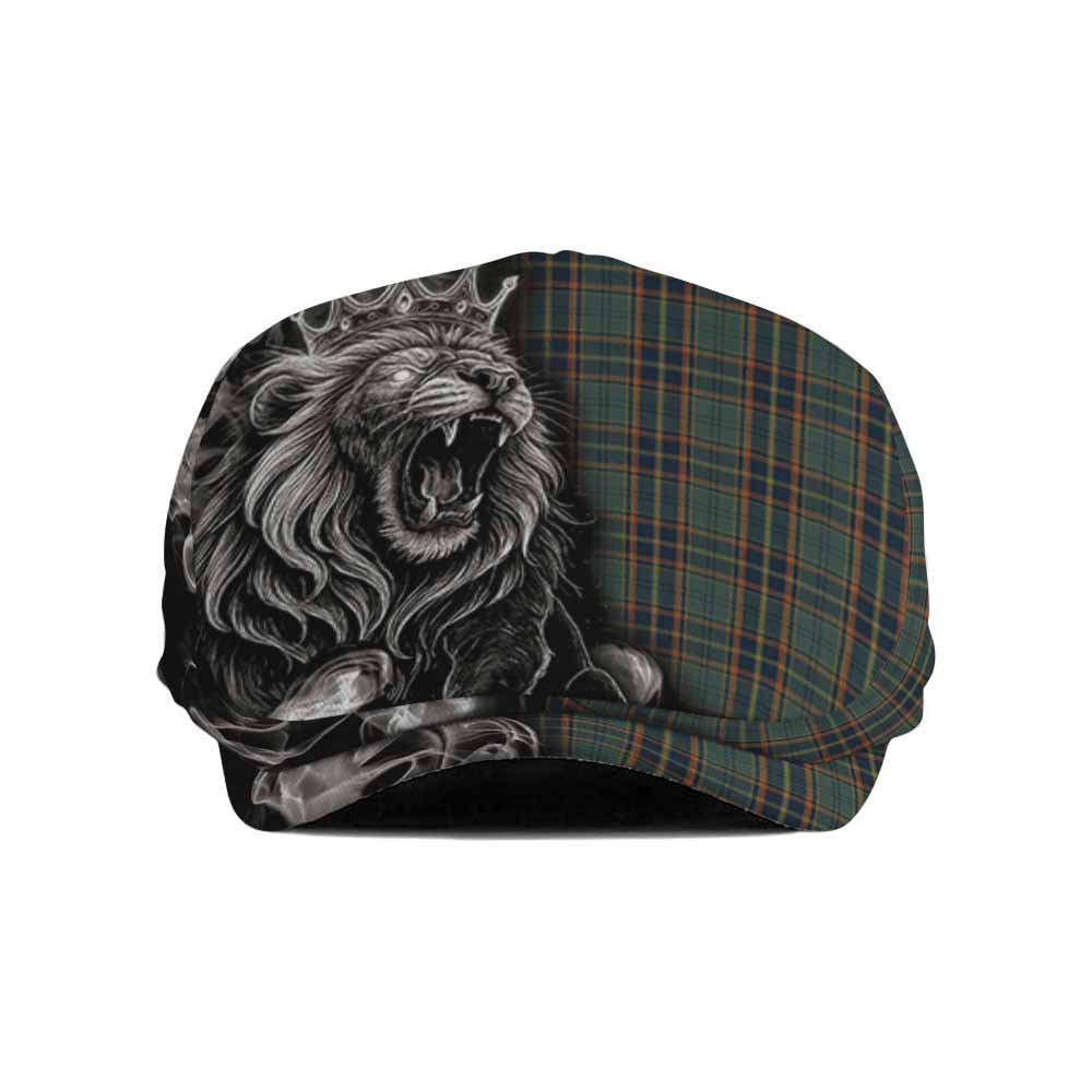 Antrim County Ireland Tartan Flat Cap, Jeff Cap Roaring Lion Heritage