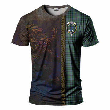 Tartan Vibes Clothing Arbuthnot Tartan Family Crest T-Shirt Alba Gu Brath Be Brave Lion Ancient Style