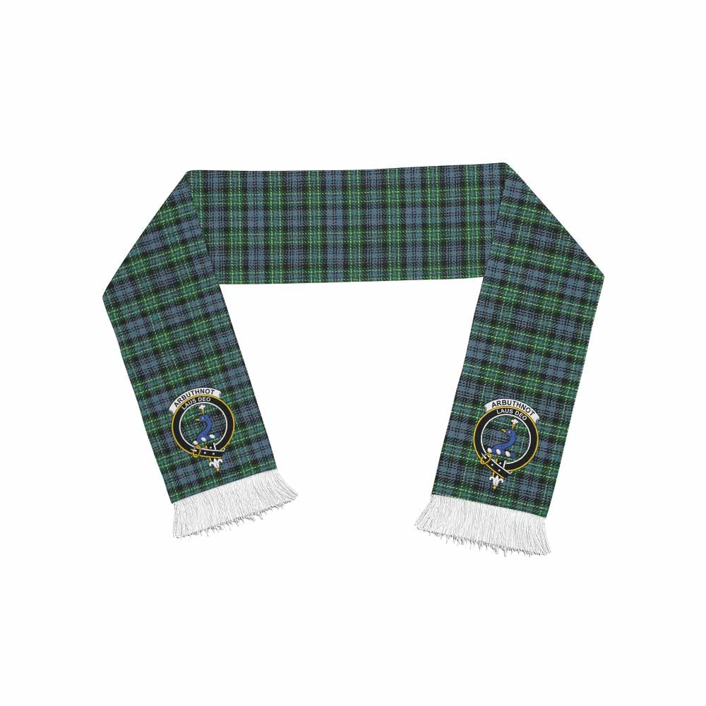 Tartan Vibes Clothing Arbuthnot Tartan Ruffneck Scarf with Family Crest