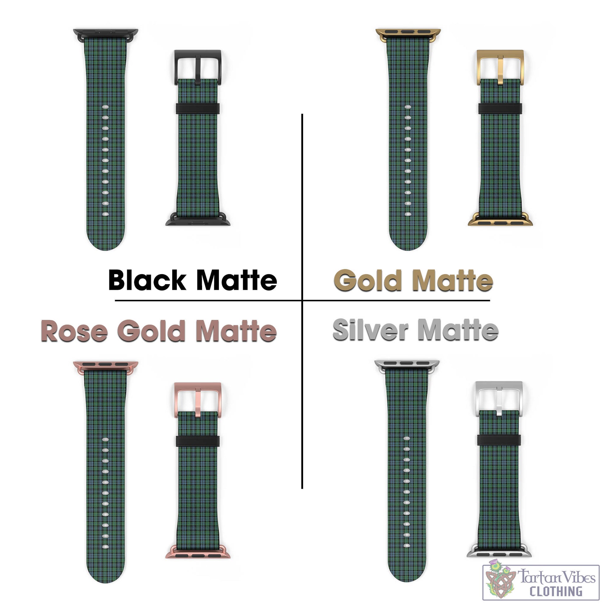 Arbuthnot Tartan Watch Band 42 - 45 mm - Tartan Vibes Clothing