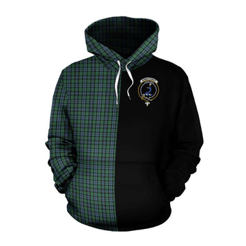 Tartan Vibes Clothing Arbuthnot Tartan Cotton Hoodie with Family Crest and Half Of Me Style