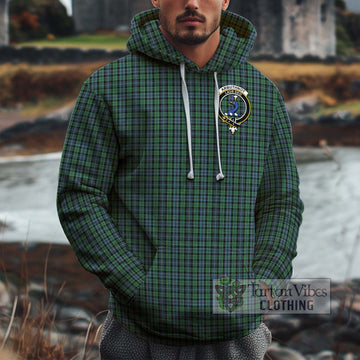 Arbuthnot Tartan Cotton Hoodie with Family Crest Pullover Hoodie XS - Tartan Vibes Clothing