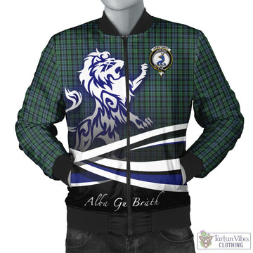 Arbuthnot Tartan Bomber Jacket with Alba Gu Brath Regal Lion Emblem Unisex - Tartan Vibes Clothing