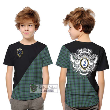 Arbuthnot Tartan Kid T-Shirt with Family Crest and Military Logo Style Youth XL Size14 - Tartanvibesclothing Shop
