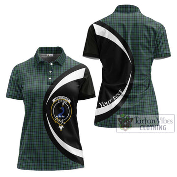 Arbuthnot Tartan Women's Polo Shirt with Family Crest Circle Style Women - Tartan Vibes Clothing