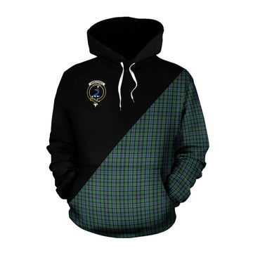 Tartan Vibes Clothing Arbuthnot Tartan Cotton Hoodie with Family Crest and Military Logo Style