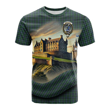 Tartan Vibes Clothing Arbuthnot Tartan Family Crest Cotton T-shirt with Scottish Ancient Castle Style