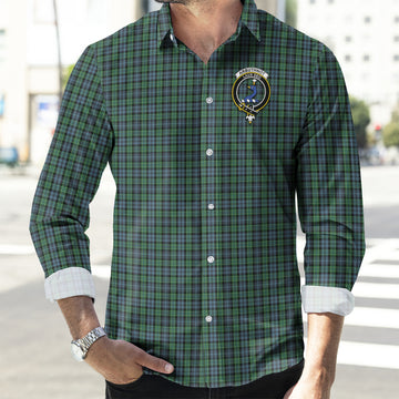 Arbuthnot Tartan Long Sleeve Button Up Shirt with Family Crest