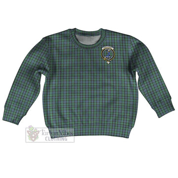 Tartan Vibes Clothing Arbuthnot Tartan Kid Ugly Sweater with Family Crest