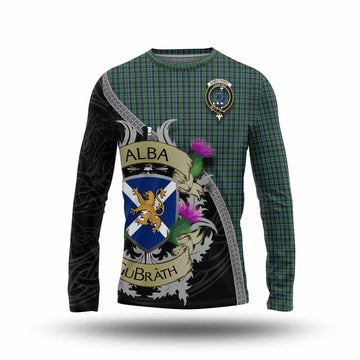 Tartan Vibes Clothing Arbuthnot Tartan Family Crest Long Sleeve T-Shirt Lion Rampant Royal Thistle Shield Celtic Inspired