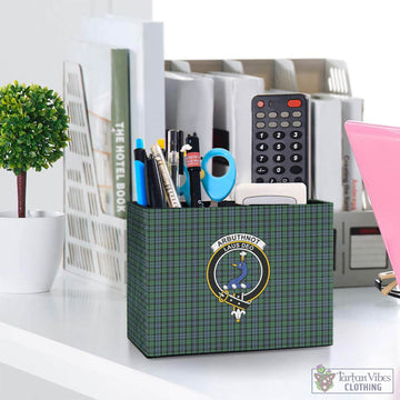 Arbuthnot Tartan Pen Holder with Family Crest One Size 5.9"(L)*2.7"(W)*4.3"(H) - Tartan Vibes Clothing
