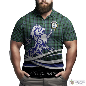 Arbuthnot Tartan Polo Shirt with Alba Gu Brath Regal Lion Emblem Kid - Tartan Vibes Clothing