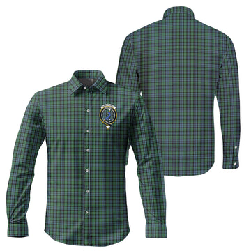 Arbuthnot Tartan Long Sleeve Button Up Shirt with Family Crest
