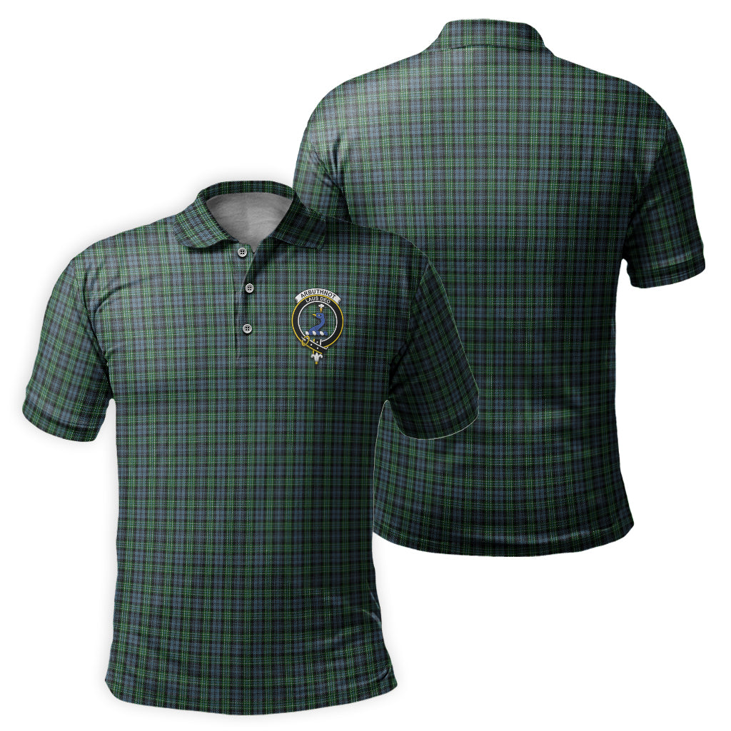Arbuthnot Tartan Men's Polo Shirt with Family Crest - Tartan Vibes Clothing