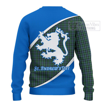 Tartan Vibes Clothing Arbuthnot Family Crest Tartan Knitted Sweater Celebrate Saint Andrew's Day in Style