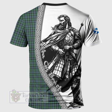 Tartan Vibes Clothing Arbuthnot Tartan Clan Crest T-Shirt with Highlander Warrior Celtic Style