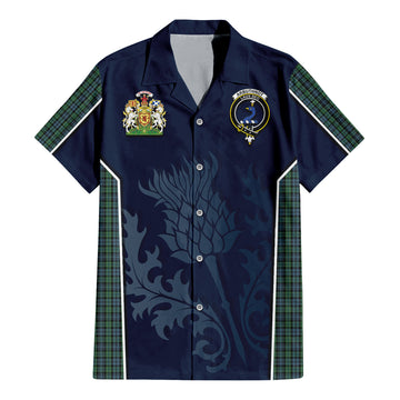 Arbuthnot Tartan Hawaiian Shirt with Family Crest and Scottish Thistle Vibes Sport Style - Tartan Vibes Clothing