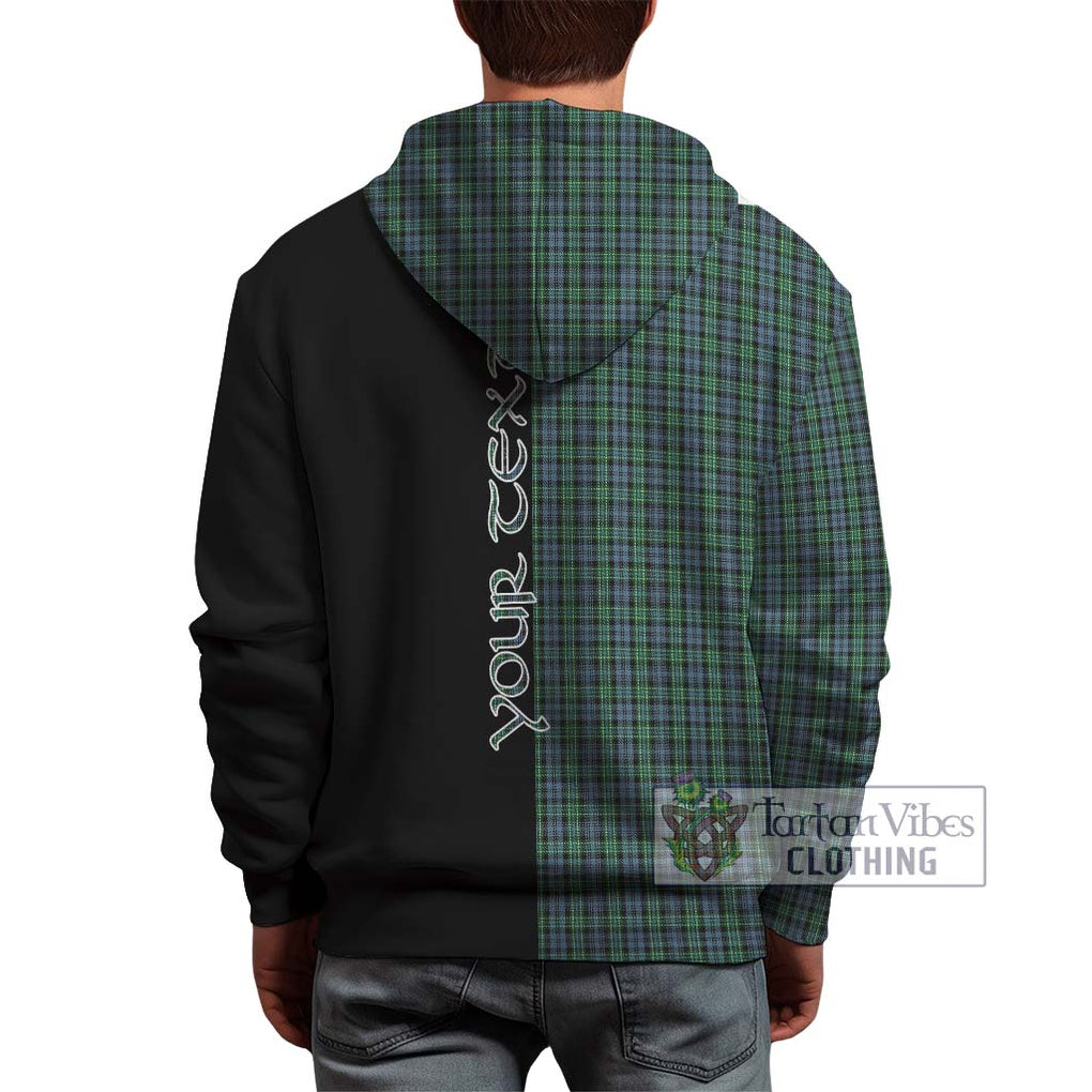 Arbuthnot Tartan Hoodie with Family Crest and Half Of Me Style - Tartanvibesclothing Shop