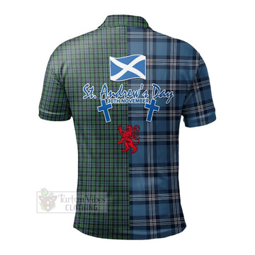 Tartan Vibes Clothing Arbuthnot Tartan Polo Shirt Happy St. Andrew's Day Half Tartan Style