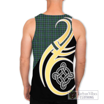 Arbuthnot Tartan Men's Tank Top with Family Crest and Celtic Symbol Style - Tartan Vibes Clothing