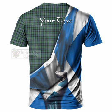 Tartan Vibes Clothing Arbuthnot Tartan T-Shirt with Family Crest Scotland Patriotic Style