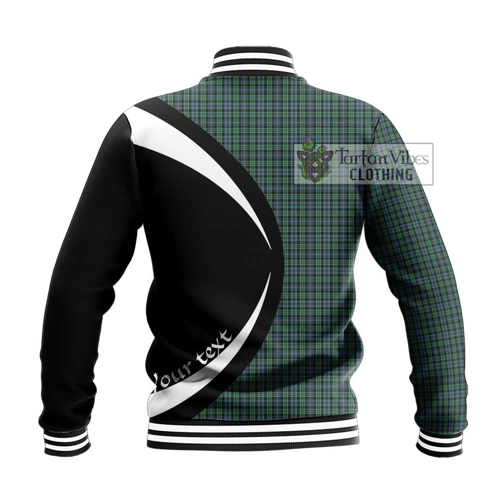 Arbuthnot Tartan Baseball Jacket with Family Crest Circle Style - Tartan Vibes Clothing