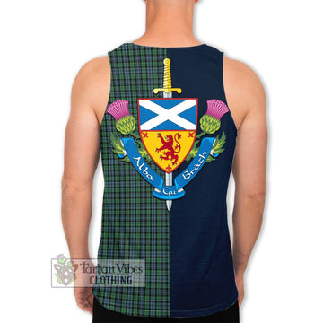 Tartan Vibes Clothing Arbuthnot Tartan Men's Tank Top with Scottish Lion Royal Arm Half Style