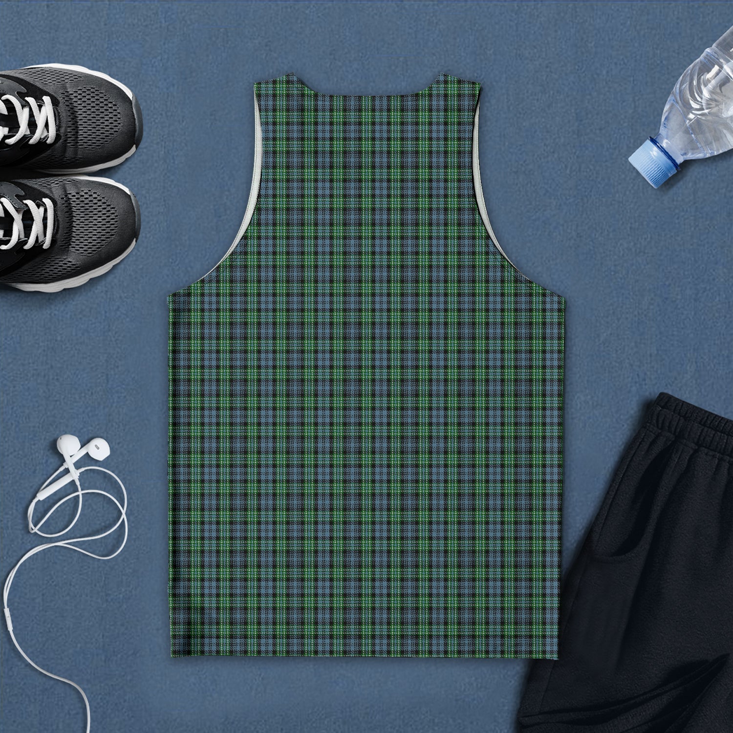 Arbuthnot Tartan Mens Tank Top with Family Crest - Tartan Vibes Clothing