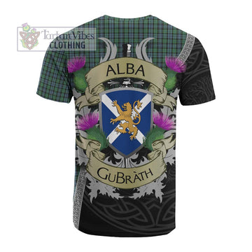 Tartan Vibes Clothing Arbuthnot Tartan Family Crest Cotton T-shirt Lion Rampant Royal Thistle Shield Celtic Inspired