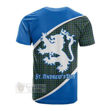 Tartan Vibes Clothing Arbuthnot Family Crest Tartan Cotton T-shirt Celebrate Saint Andrew's Day in Style