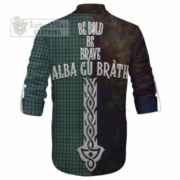 Tartan Vibes Clothing Arbuthnot Tartan Family Crest Ghillie Kilt Shirt Alba Gu Brath Be Brave Lion Ancient Style
