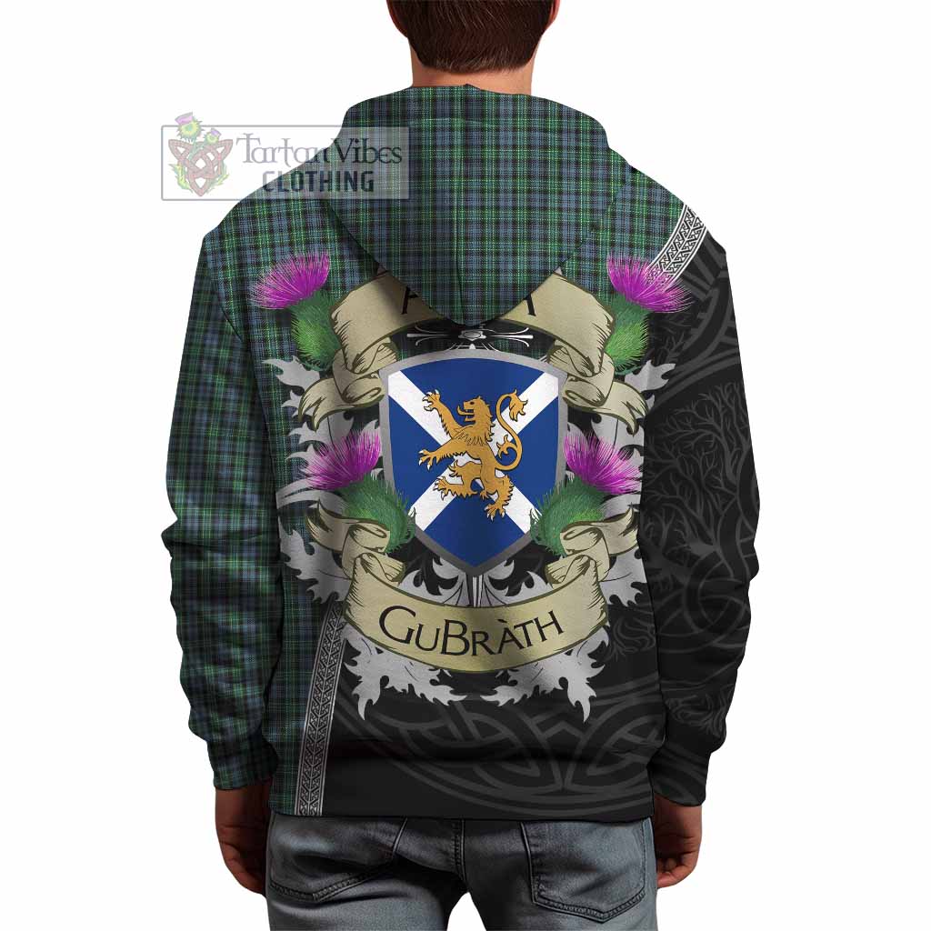 Tartan Vibes Clothing Arbuthnot Tartan Family Crest Hoodie Lion Rampant Royal Thistle Shield Celtic Inspired