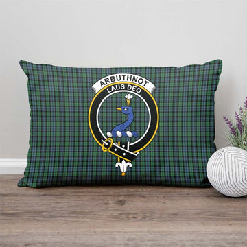 Arbuthnot Tartan Pillow Cover with Family Crest - Tartan Vibes Clothing