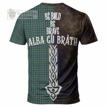 Tartan Vibes Clothing Arbuthnot Tartan Family Crest T-Shirt Alba Gu Brath Be Brave Lion Ancient Style
