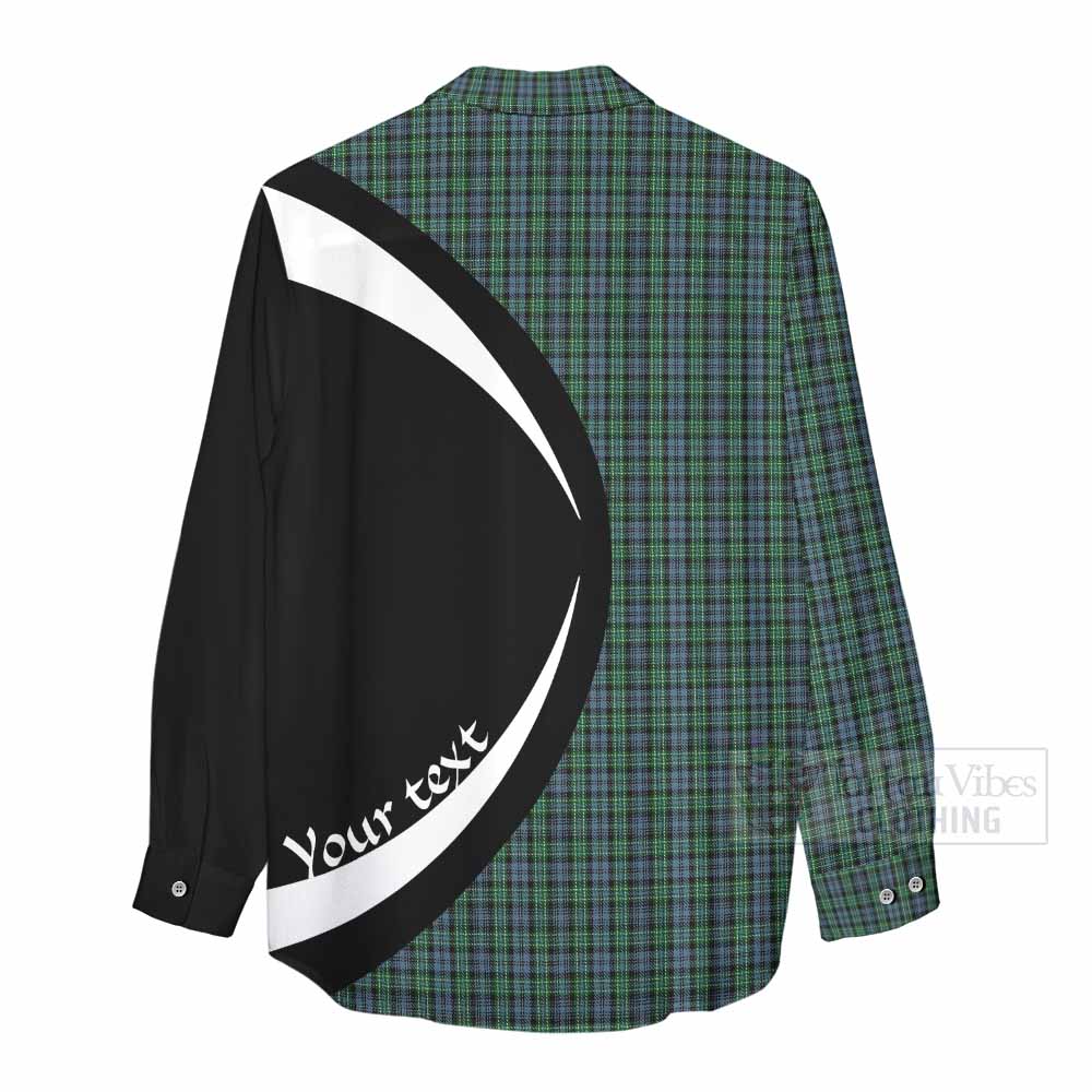 Tartan Vibes Clothing Arbuthnot Tartan Women's Casual Shirt with Family Crest Circle Style