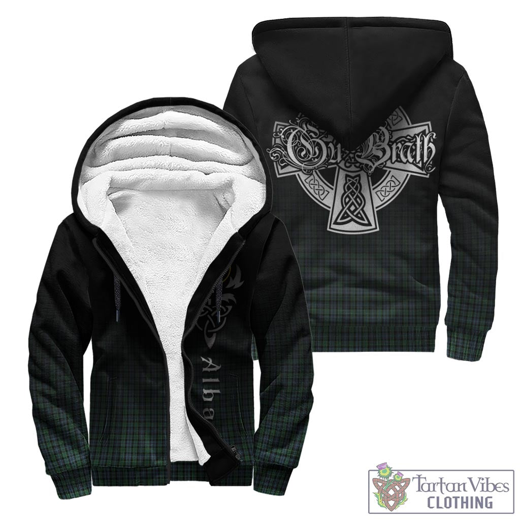 Arbuthnot Tartan Sherpa Hoodie Featuring Alba Gu Brath Family Crest Celtic Inspired - Tartan Vibes Clothing