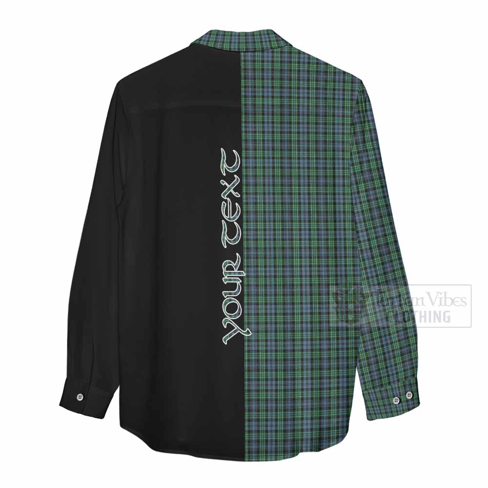 Tartan Vibes Clothing Arbuthnot Tartan Women's Casual Shirt with Family Crest and Half Of Me Style