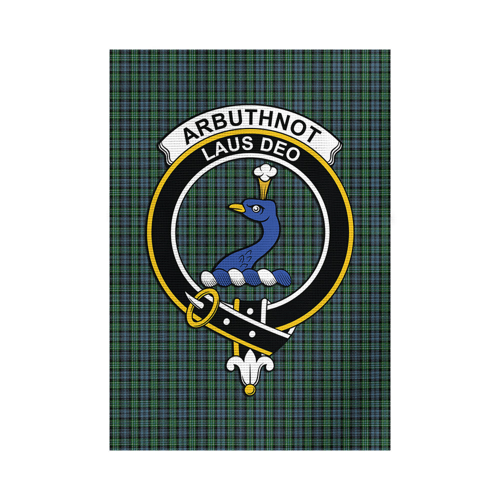 Arbuthnot Tartan Flag with Family Crest - Tartan Vibes Clothing